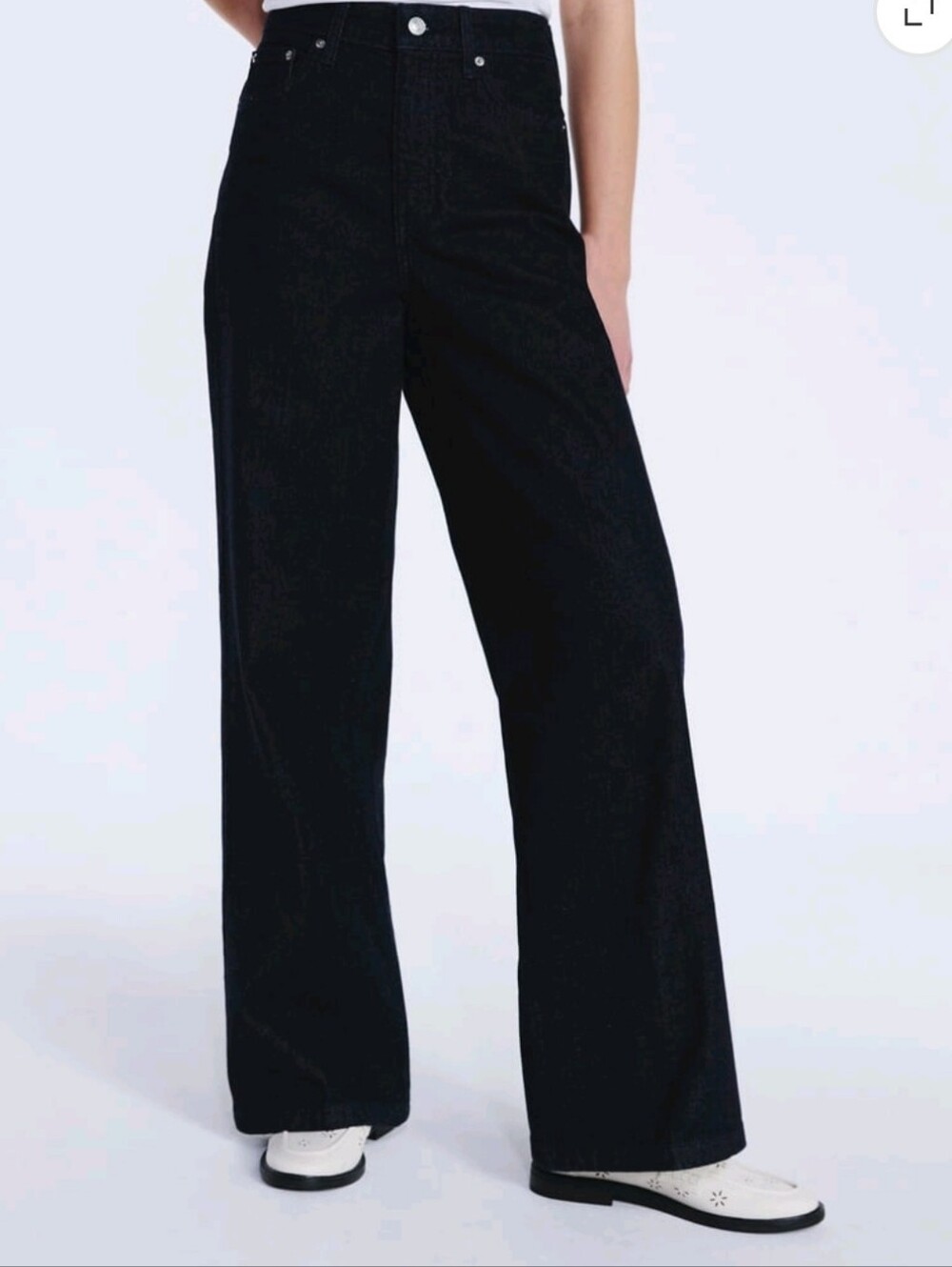 Free Assembly Wide Leg Dark Rinse Jeans